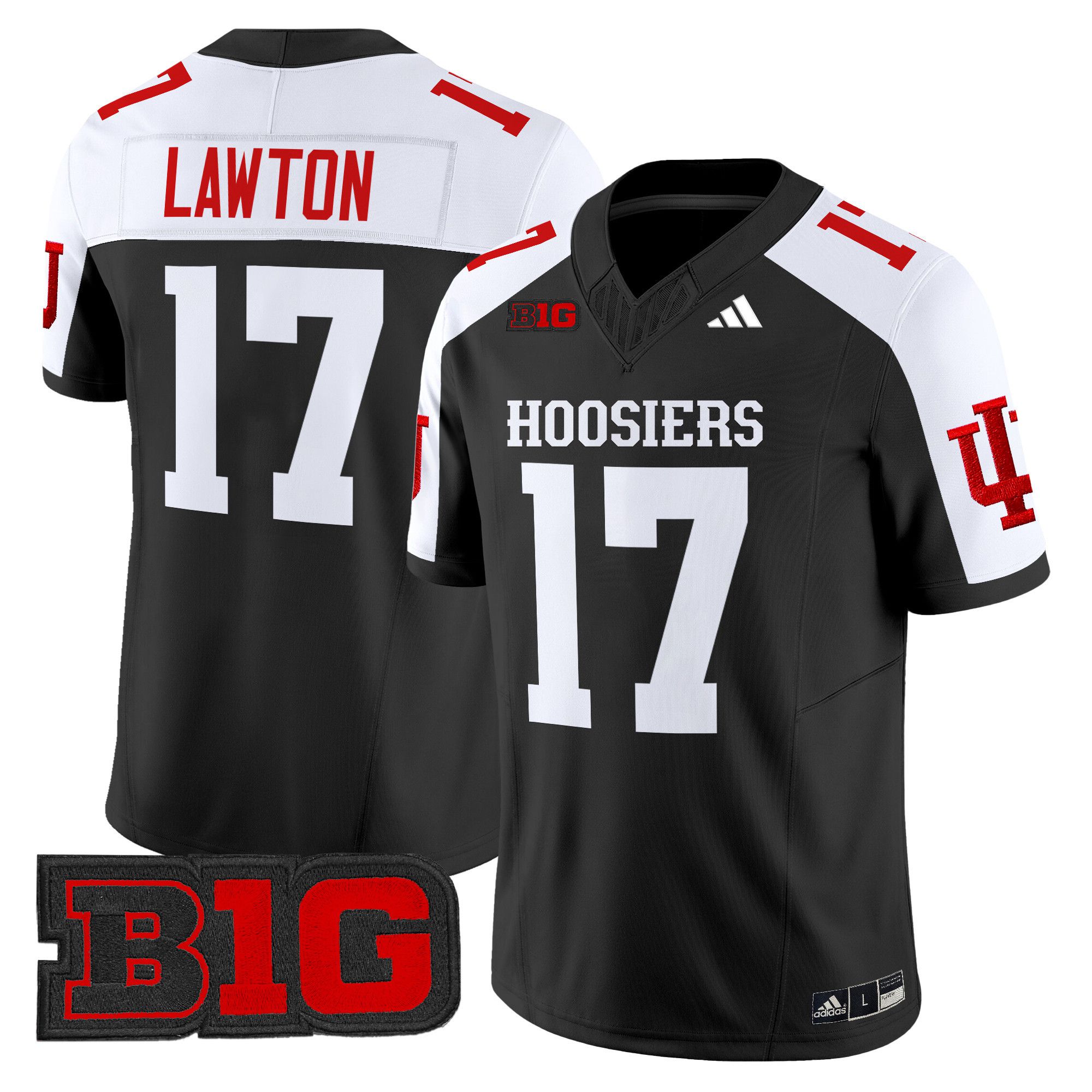 Men Indiana Hoosiers #17 Lawton Black 2024 Vapor Limited NCAA Jersey->->NCAA Jersey
